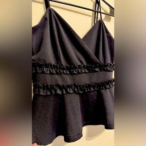 Baby Doll Mi Ami Francesca’s Black Strap Top